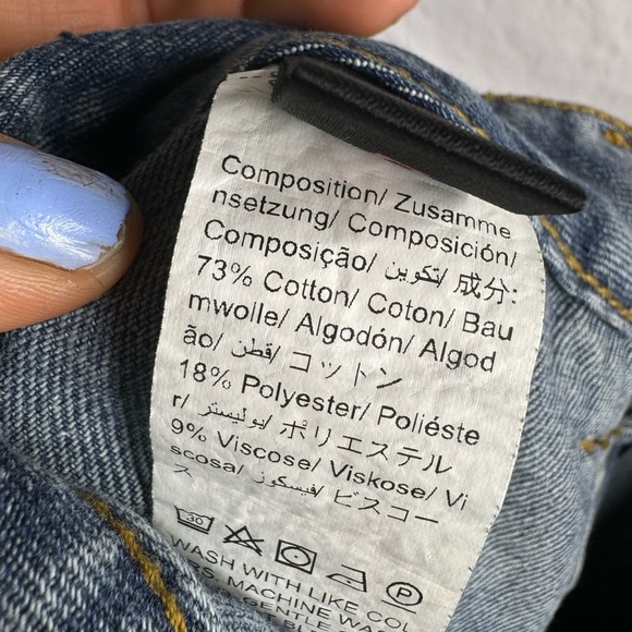 Star Embroidered Ruffle Hem Mini Denim Skirt Size Small - Picture 4 of 5